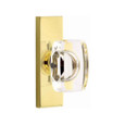 Emtek Emtek 5607 STRETTO Narrow Trim Lockset, 1-1/2" x 5" Non-Keyed, Brass Tubular, Privacy EMTEK-5607