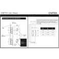 Emtek Emtek 5607 STRETTO Narrow Trim Lockset, 1-1/2" x 5" Non-Keyed, Brass Tubular, Privacy EMTEK-5607