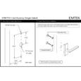 Emtek Emtek 5005 STRETTO Narrow Trim Lockset, 1-1/2" x 5" Non-Keyed, Brass Tubular, Dummy Single Sided EMTEK-5005