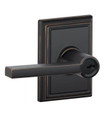 Schlage Residential F51A - Entry Lock - Latitude Lever, C Keyway with 16211 Latch and 10063 Strike