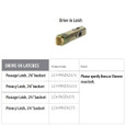 Emtek Emtek LC4-PRVDV Drive-in Latch, Privacy Function EMTEK-LC4-PRVDV