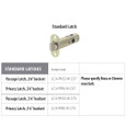 Emtek Emtek LC4-PASS M Standard Latch, Passage Function EMTEK-LC4-PASS M