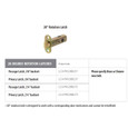 Emtek Emtek LC4-PAS28B 28 Degree Rotation Latch, Passage Function EMTEK-LC4-PAS28B