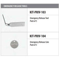 Emtek Emtek KIT-PRIV-103 Emergency Release Tool (Pack of 5) EMTEK-KIT-PRIV-103