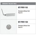 Emtek KIT-PRIV-103 Emergency Release Tool (Pack of 5)