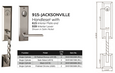 Bravura 915-Jacksonville Handleset with 615 Interior Plate and 939-Charlotte Interior Lever