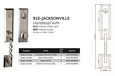 Bravura 915-Jacksonville Handleset with 615 Interior Plate and 906-Macon Interior Knob