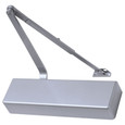 Falcon SC71A Series Heavy-Duty Surface-Mount Door Closer, 689 Aluminum finish, parallel arm, cast aluminum body