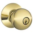 Schlage Residential F80 - Storeroom Lock - Orbit Knob, C Keyway with 16211 Latch and 10063 Strike