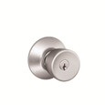 Schlage Residential F51A - Entry Lock - Bell Knob, C Keyway with 16211 Latch and 10063 Strike
