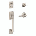 Schlage Residential F60 - Century Sectional Single Cylinder Keyed Entry Handleset with Latitude Lever