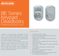 Schlage Residential BE375 - Century Touch Keyless Electronic Deadbolt