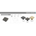 Emtek Emtek Sandcast Bronze Rustic Modern Square Cabinet Knob EMTEK-RUSTIC-MODERN-SQUARE-CABINET-KNOB Emtek Emtek Sandcast Bronze Rustic Modern Square Cabinet Knob EMTEK-RUSTIC-MODERN-SQUARE-CABINET-KNOB