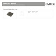 Emtek Sandcast Bronze Square Backplate for Cabinet Knob