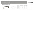 Emtek Sandcast Bronze Rod Cabinet Pull