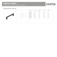 Emtek Emtek Sandcast Bronze Rail Cabinet Pull EMTEK-SANDCAST-BRONZE-RAIL-CABINET-PULL