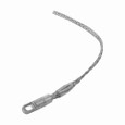 Eaton PH6211 pulling grip, Short Length, Rotating Eye, K-Type, Heavy duty, 6800 lbs break, 0.62-0.74" cord diameter, 11" mesh length, Galvanized Steel, 7/8" eye diameter