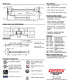 Detex Detex 4001DN Advantex 40 Series Super-Heavy-Duty Narrow Stile Rim Exit Device, Blank Escutcheon DTX-4001DN