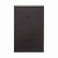 Eaton PJ14BK Blank wallplate, Strap mount, Black, Blank Cutout, Polycarbonate, Single- gang, Mid-size