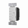 Eaton PT18M-C1 Accell minute timer, 5, 10, 15, 30, and 60 minute default time settings, 15A, 120V, Wire leads, Five button, Almond, ivory, white, Load type: Incandescent, halogen, MLV, ELV, fluorescent, CFL, LED, Single-pole, Polycarbonate, 1800W