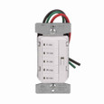 Eaton PT18M-C2 Accell minute timer, 5, 10, 15, 30, and 60 minute default settings, 15A, 120V, Wire leads, Five button, Light almond, white, ivory, Load type: Incandescent, halogen, MLV, ELV, fluorescent, CFL, LED, Single-pole, Polycarbonate, 1800W