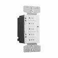 Eaton PT18M-C2 Accell minute timer, 5, 10, 15, 30, and 60 minute default settings, 15A, 120V, Wire leads, Five button, Light almond, white, ivory, Load type: Incandescent, halogen, MLV, ELV, fluorescent, CFL, LED, Single-pole, Polycarbonate, 1800W