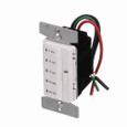 Eaton PT18M-C2 Accell minute timer, 5, 10, 15, 30, and 60 minute default settings, 15A, 120V, Wire leads, Five button, Light almond, white, ivory, Load type: Incandescent, halogen, MLV, ELV, fluorescent, CFL, LED, Single-pole, Polycarbonate, 1800W
