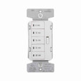 Eaton PT18M-C2 Accell minute timer, 5, 10, 15, 30, and 60 minute default settings, 15A, 120V, Wire leads, Five button, Light almond, white, ivory, Load type: Incandescent, halogen, MLV, ELV, fluorescent, CFL, LED, Single-pole, Polycarbonate, 1800W