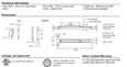 Detex Detex V5002A/V5102A Value Series Surface Vertical Rod Device, Dummy Pull Trim DTX-V5002A/V5102A
