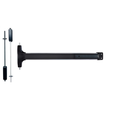 Detex V5003WSxNS/V5103WSxNS Value Series Narrow Stile Surface Vertical Rod Exit Device with Key Retracts Latch Cylinder Trim