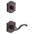 Baldwin Prestige Pistoria Single Cylinder Keyed Entry Handleset with Madrina Lever and Arch Interior Rose