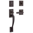 Baldwin Baldwin Prestige Torrey Pines Sectional Single Cylinder Handleset and Torrey Lever and Square Bevel Interior Rose BAL-TPH