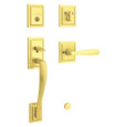 Baldwin Baldwin Prestige Torrey Pines Sectional Single Cylinder Handleset and Torrey Lever and Square Bevel Interior Rose BAL-TPH