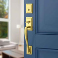 Baldwin Baldwin Prestige Torrey Pines Sectional Single Cylinder Handleset and Torrey Lever and Square Bevel Interior Rose BAL-TPH