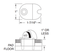 Ives R435 Dome Stop Riser - Additional Specifications