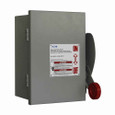 Eaton DH161UDKN DC disconnect, Single-throw, 30A, NEMA 12, Painted galvanized steel, Class R fuses, Non-fusible, Single-pole, One-wire, 4 at 250 Vdc