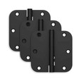 Schlage Residential 1000 Series 3.5 x 3.5 inch Plain Bearing Mortise Hinges in Matte Black finish, pack of three