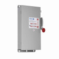 Eaton DH263FDK Heavy duty single-throw fused safety switch, 100 A, NEMA 12, Painted galvanized steel, Class H, Fusible without neutral, Two-pole, Two-wire, 600 V, Max Hp: 30, 40 hp/25 hp (1PH @480,600 V TD/600 Vdc), #14-#1/0 Cu/Al