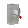 Eaton DH223FWKV Enhanced visible blade single-throw safety switch, Corrosion resistant, enhanced visible blade, 100 A, N4X, Cartridge, Two-pole, Two-wire, 240 V, Max Hp: 7.5, 15 hp/15, 30 hp/20 hp (1,3PH @ Std fuse/time delay/250 Vdc), #14-#1/0 Cu/Al