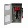 Eaton DH223FCK Heavy duty single-throw fused safety switch, 100 A, NEMA 12/3R, Painted galvanized steel, Two-pole, Two-wire, 240 V, Max Hp: 7.5, 15 hp/15, 30 hp/20 hp (1,3PH @ Std fuse/time delay/250 Vdc), #14-#1/0 Cu/Al