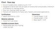 Ives FS441 floor stop spec sheet showing dimensions, certifications, and cast brass material details