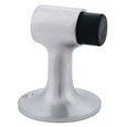 Ives FS444 Heavy-Duty Floor Stop, 626 Satin Chrome finish, rubber bumper tip, shown from front-angle view