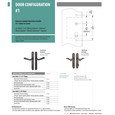 Emtek Emtek 1122 Multi Point Lock Trim (Door Config #1) - Sandcast Bronze Plates, Arched Style (2" x 10"), Non-Keyed Passage EMTEK-1122