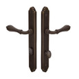 Emtek 1131 Multi Point Lock Trim (Door Config #1) - Lost Wax Cast Bronze Plates, Tuscany Style (1.5" x 11-1/8"), Keyed with American Cylinder Hub BELOW Handle