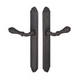 Emtek 1132 Multi Point Lock Trim (Door Config #1) - Lost Wax Cast Bronze Plates, Tuscany Style (1.5" x 11-1/8"), Non-Keyed Passage