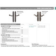Emtek Emtek 1134 Multi Point Lock Trim (Door Config #1) - Lost Wax Cast Bronze Plates, Tuscany Style (1.5" x 11-1/8"), Non-Keyed Fixed Handle Outside, Operating Handle Inside (for Semi-Active Door) EMTEK-1134