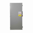 Eaton DH326FGK Enhanced visible blade single-throw safety switch, 600 A, NEMA 1, Painted steel, Class H, Three-pole, Three-wire, 240 V, Max Hp: 75, 200 hp (3PH @Std, TD)), (1)#2-(1)600 kcmil and (1)#1/0-(1)750 kcmil Al