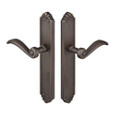 Emtek Emtek 1144 Multi Point Lock Trim (Door Config #1) - Lost Wax Cast Bronze Plates, Tuscany Style (2" x 10.5"), Non-Keyed Fixed Handle Outside, Operating Handle Inside (for Semi-Active Door) EMTEK-1144