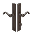 Emtek 1153 Multi Point Lock Trim (Door Config #1) - Sandcast Bronze Plates, Rectangular Style (1.5" x 11"), Non-Keyed American Style Thumbturn Inside