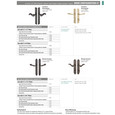 Emtek 1155 Multi Point Lock Trim (Door Config #1) - Sandcast Bronze Plates, Rectangular Style (1.5" x 11"), Dummy Pair